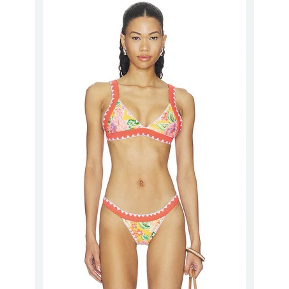 Lovers + Friends Women's Two Piece Bikini Top XS Bottom Size M Swimsuit  Adrift